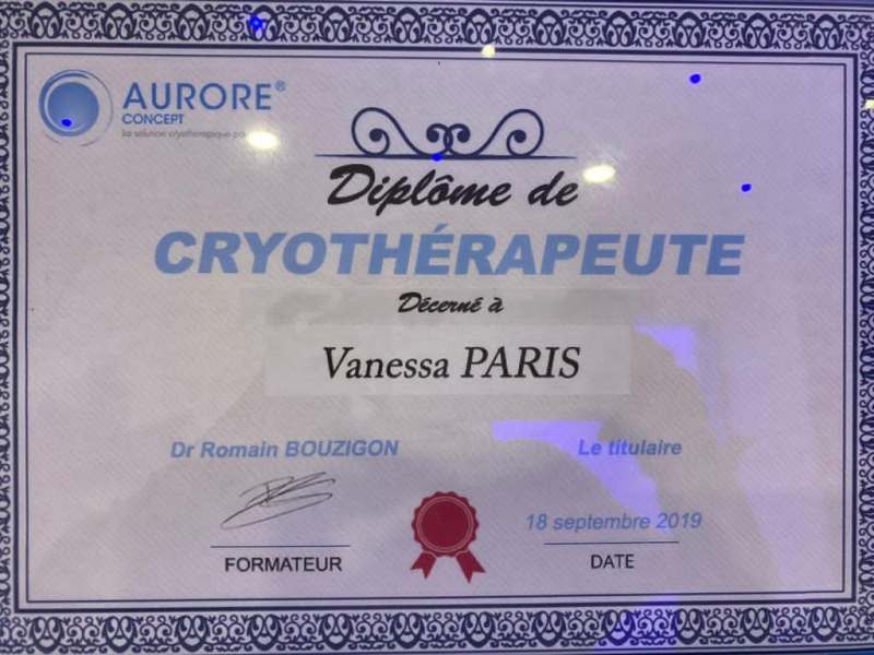 Cryo'One VB  " centre de cryotherapie corps entier"