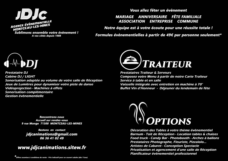 JDJC Animations Locations Organisation Satisfaction