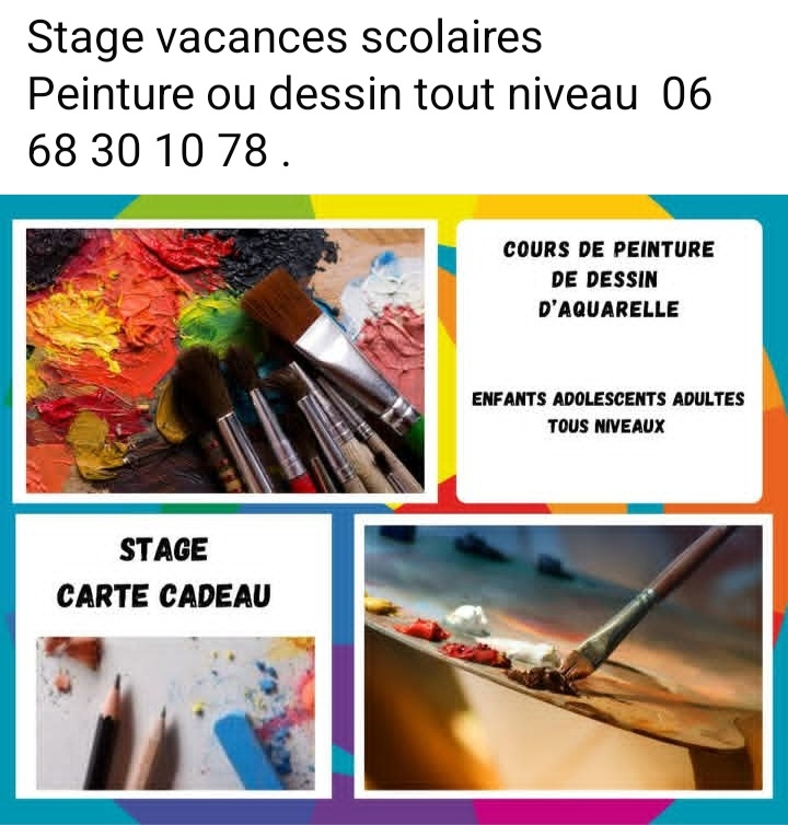 Forfait 10 cours de peinture 98 euros tout niveaux