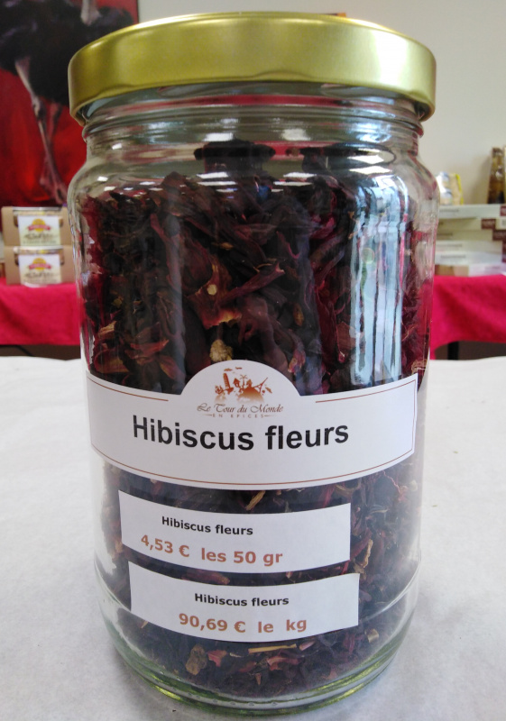 Plante - Hibiscus fleurs 40g (Le Tour du Monde en Épices)