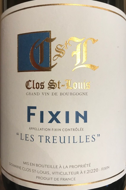 Fixin " Les Treuilles " 2018 - 75 cl