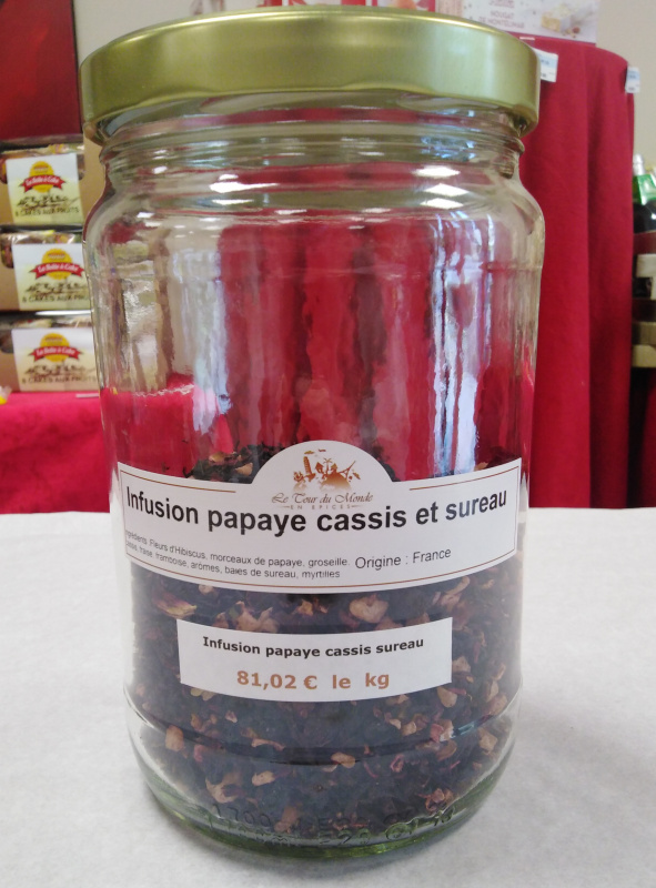 Infusion "papaye, cassis et sureau" 40g (Le Tour du Monde en Épices)