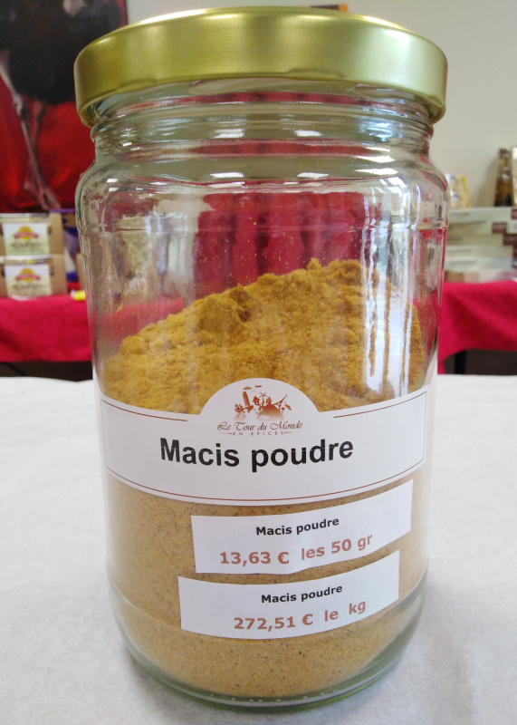 Épice - Macis poudre 40g (Le Tour du Monde en Épices)
