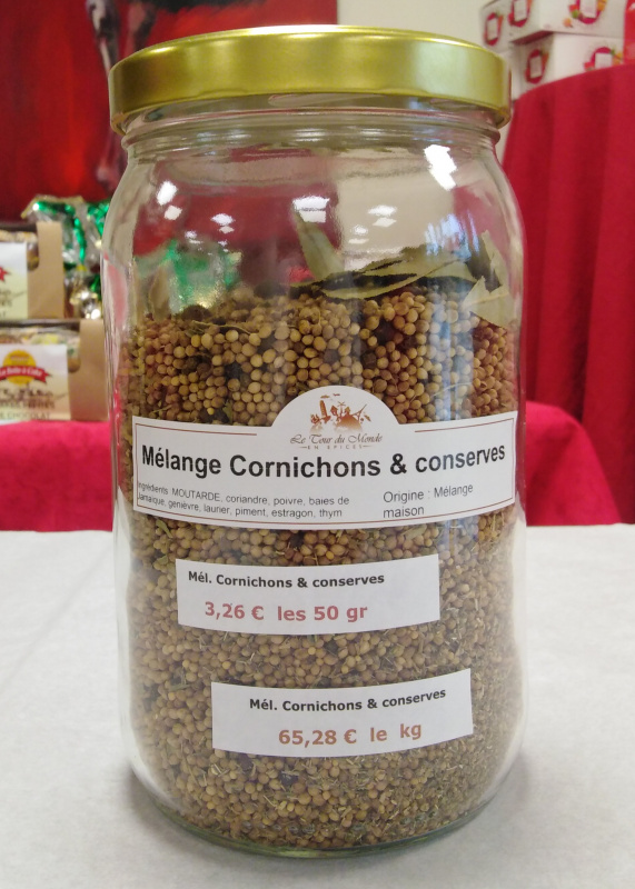 Mélange cornichons et conserves 40g (Le Tour du Monde en Épices)