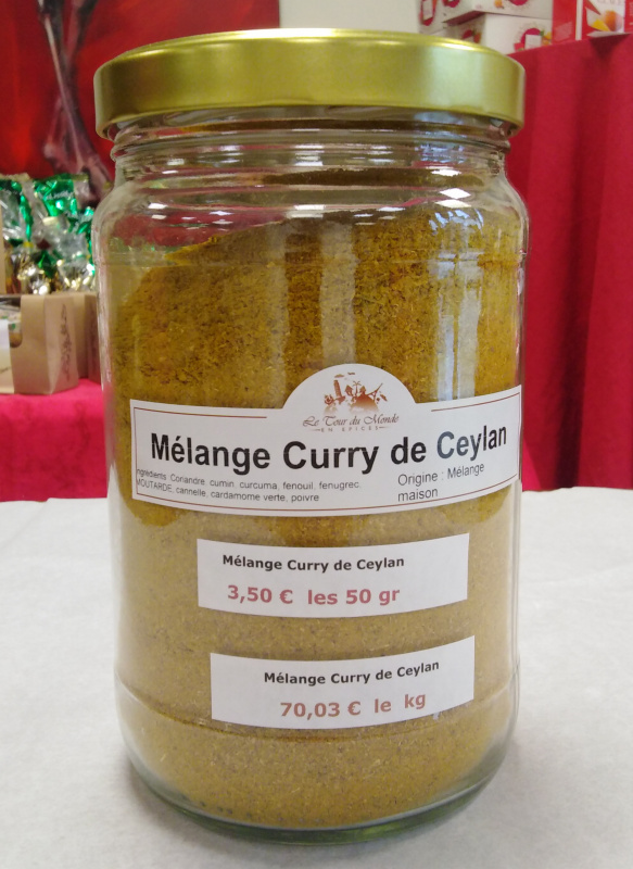Mélange curry de Ceylan 40g (Le Tour du Monde en Épices)