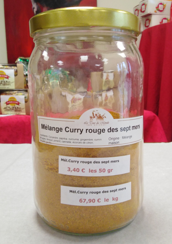 Mélange curry rouge des sept mers 40g (Le Tour du Monde en Épices)