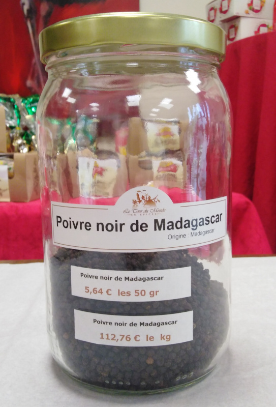 Poivre noir de Madagascar 40g (Le Tour du Monde en Épices)