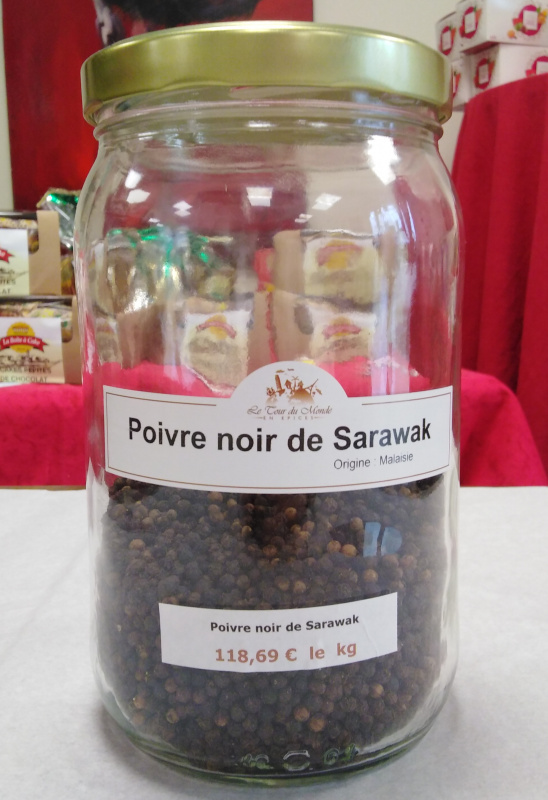 Poivre noir de Sarawak 40g (Le Tour du Monde en Épices)