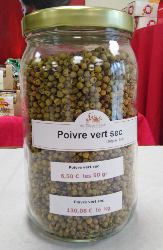 Poivre sec vert 40g (Le Tour du Monde en Épices)