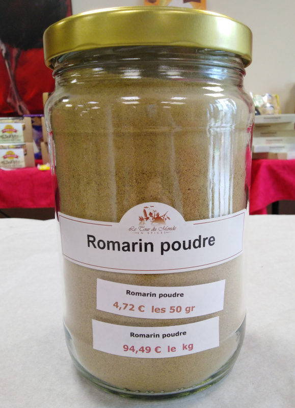 Plante - Romarin poudre 40g (Le Tour du Monde en Épices)