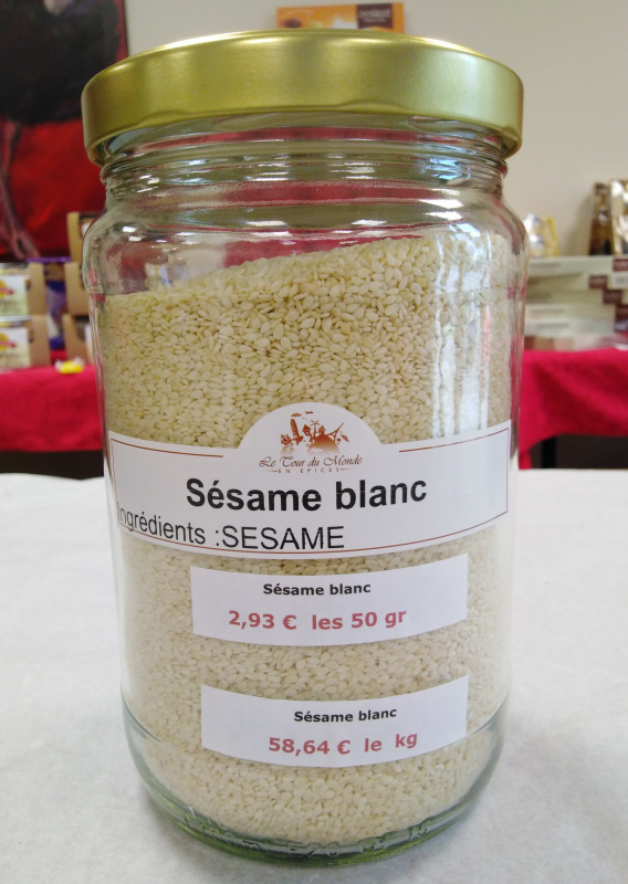 Plante - Sésame blanc 40g (Le Tour du Monde en Épices)