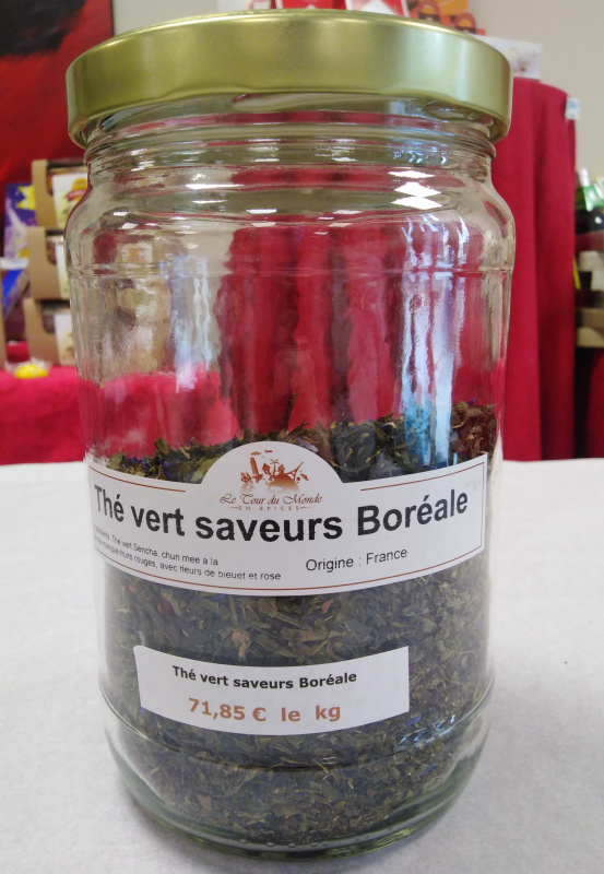 Thé vert saveurs Boréale 40g ( Le Tour du Monde en Épices)