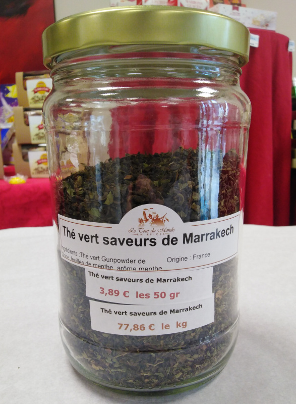 Thé vert saveurs de Marrakech 40g (Le Tour du Monde en Épices)