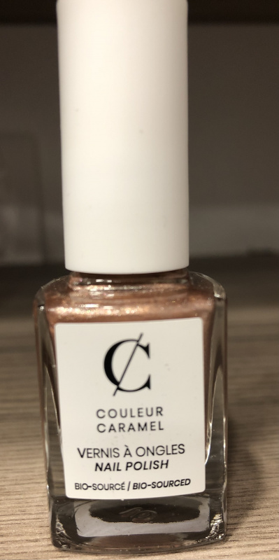 VERNIS scintillant  marron doré