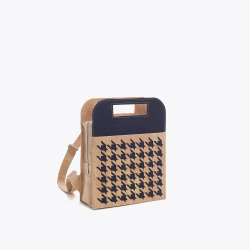 Sac à dos en Liège (beige et noir)