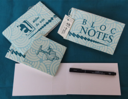 Bloc-notes bleu