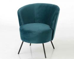 Fauteuil Meredith bleu canard