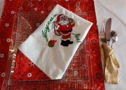 Serviette de Table joyeux Noël fête