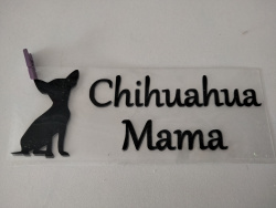 sticker chihuahua noir