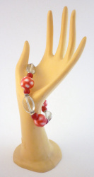 Bracelet "élastique rouge"