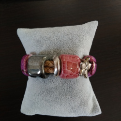 Bracelet en liège perle céramique