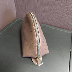 Petite trousse en liège marron