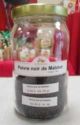 Poivre noir de Malabar 40g (Le Tour du Monde en Épices)