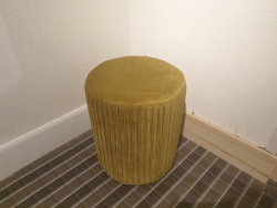 Pouf vert gold