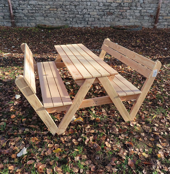 Banc table pour enfants