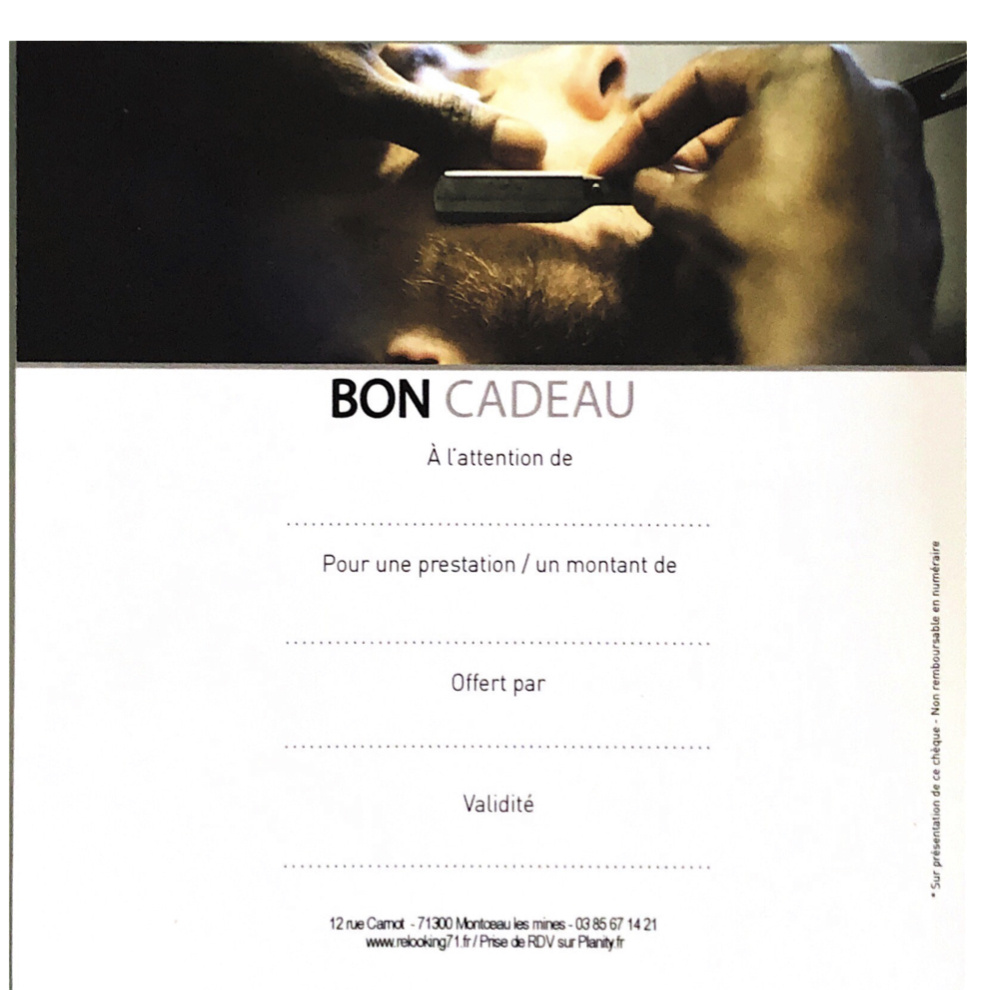 CARTE CADEAU BARBER