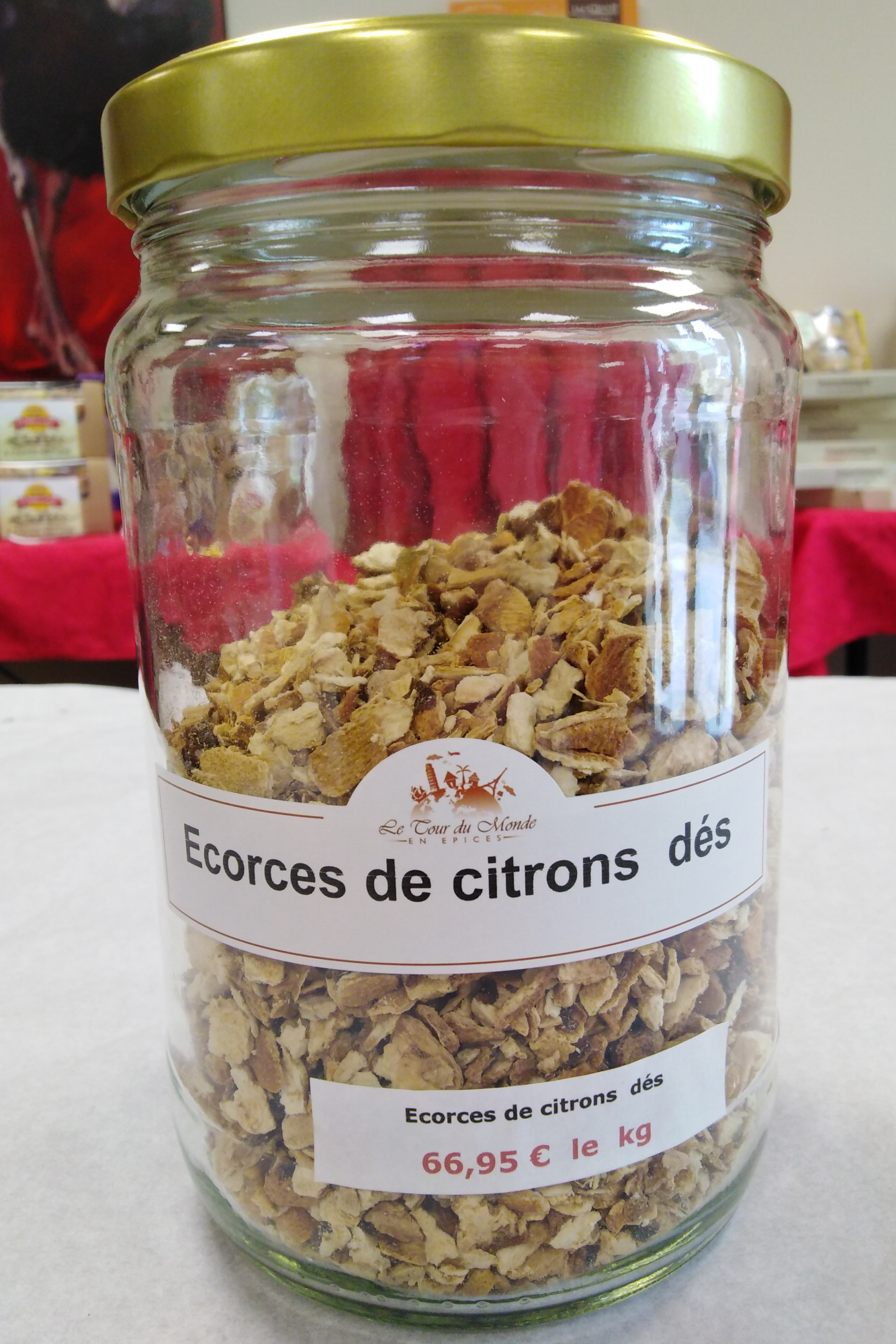 Épice - Écorces de citrons 40g  (Le Tour du Monde en Épices)