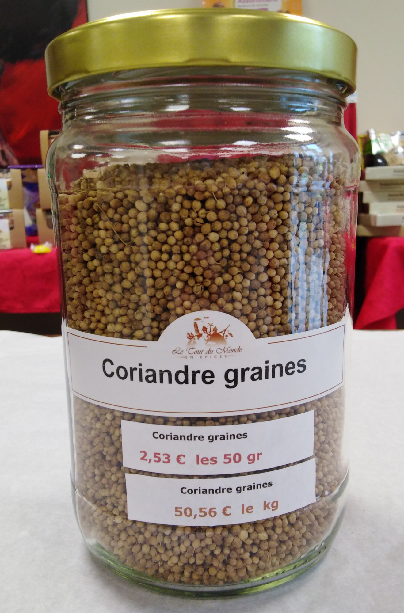 Plante - Coriandre graines 40g (Le Tour du Monde en Épices)