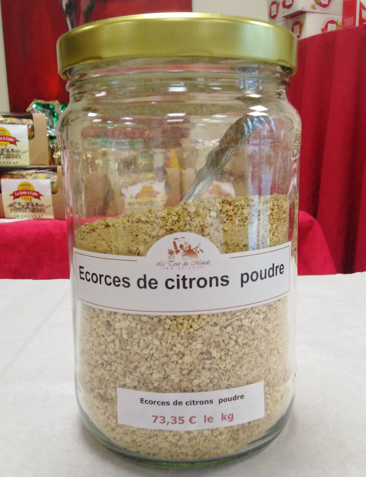 Épice - Écorces de citrons poudre 40g (Le Tour du Monde en Épices)