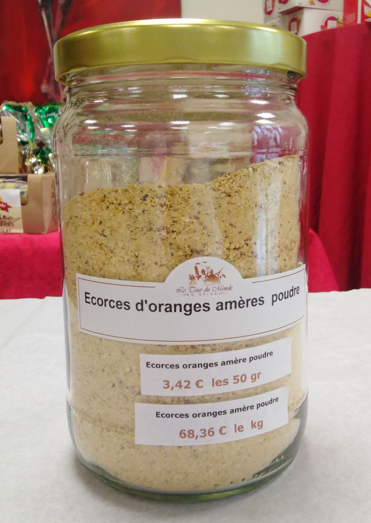 Épice - Écorces d'oranges amères poudre 40g (Le Tour du Monde en Épices)