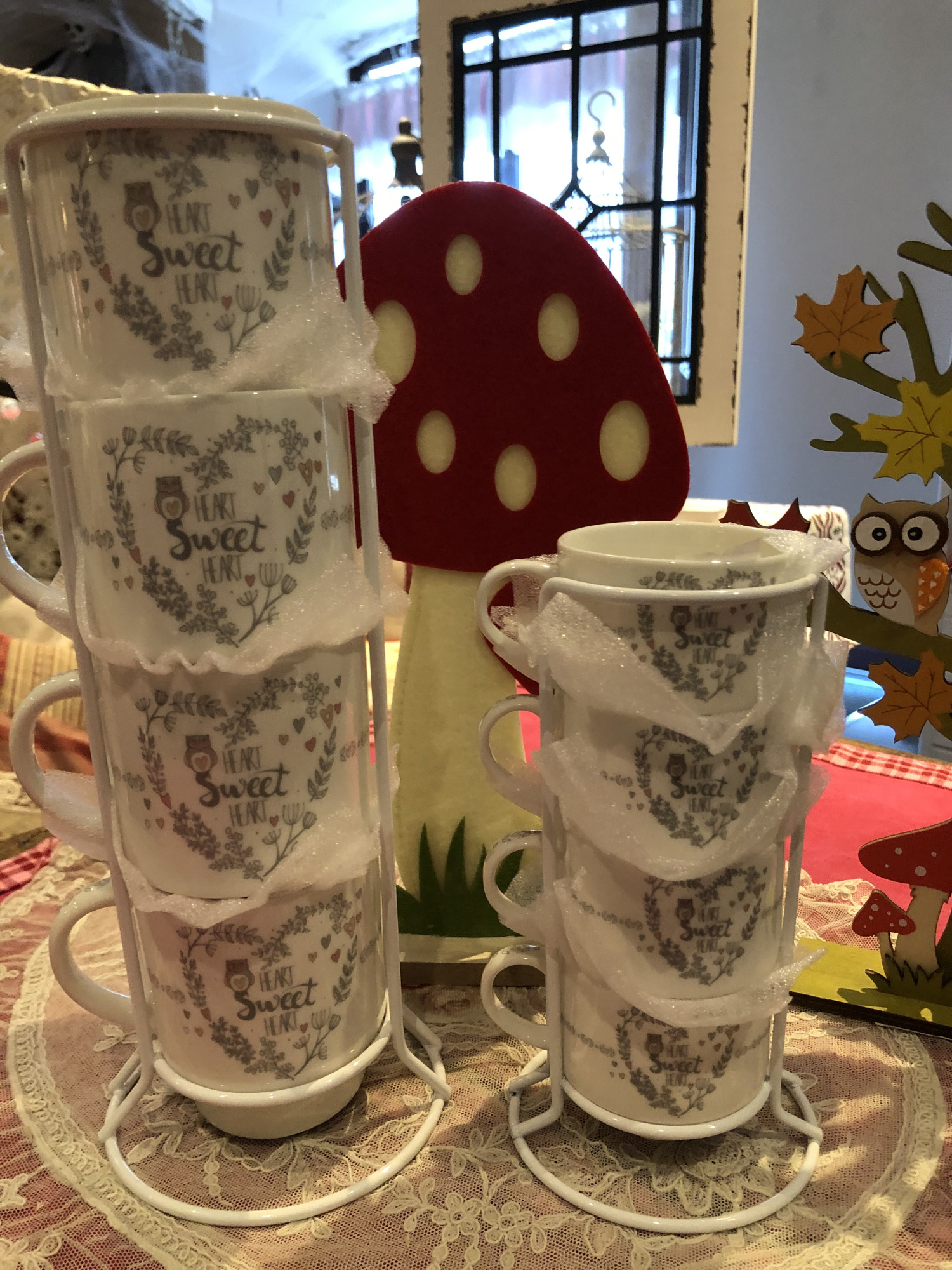 Lot De 6 Tasses à Expresso En Céramique, Tasses à Café Avec Soucoupe Et Porte-tasse à Café En Métal, Série Colorée, 100 Ml