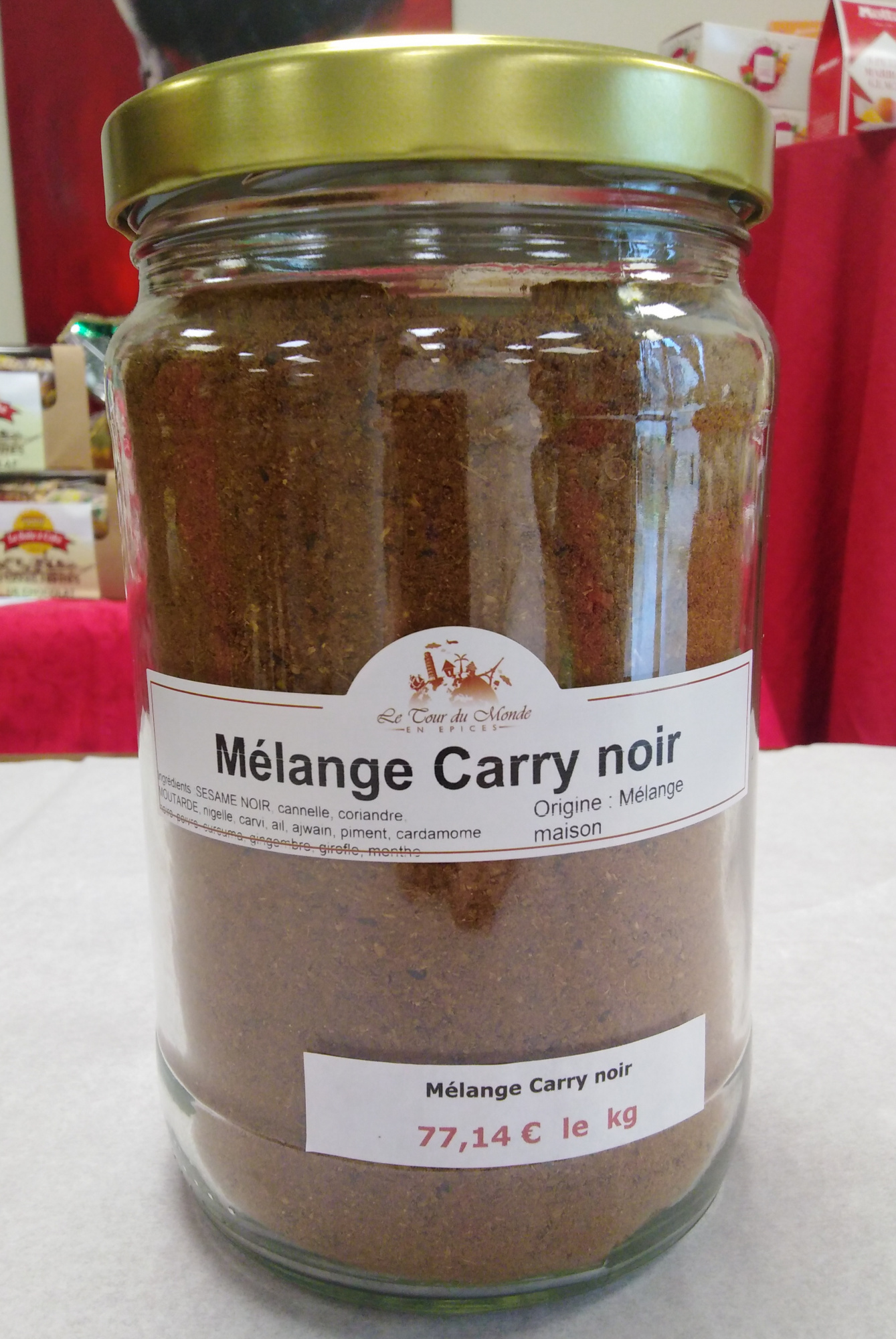 Mélange carry noir 40g (Le Tour du Monde en Épices)