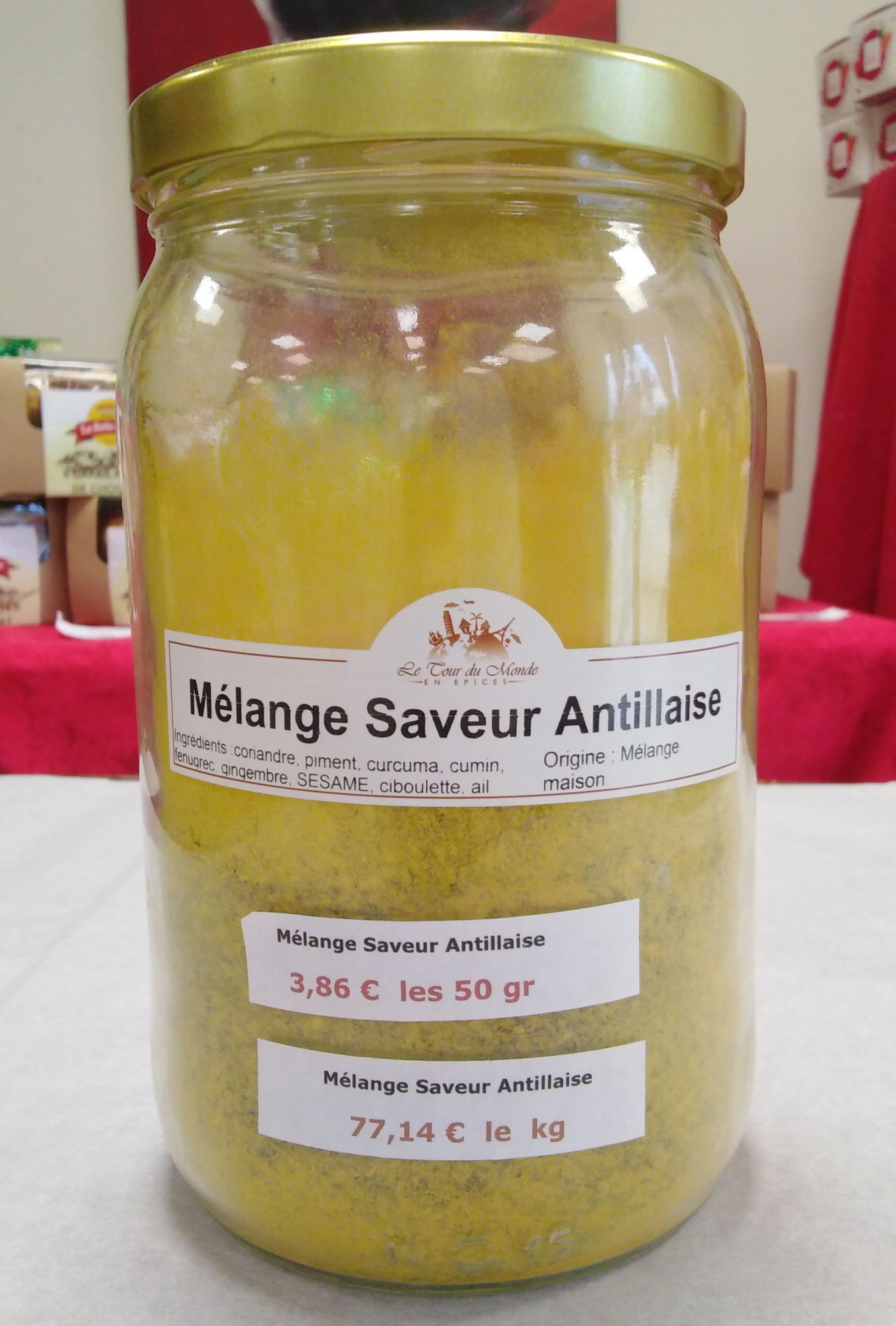 Mélange saveur antillaise 40g (Le Tour du Monde en Épices)