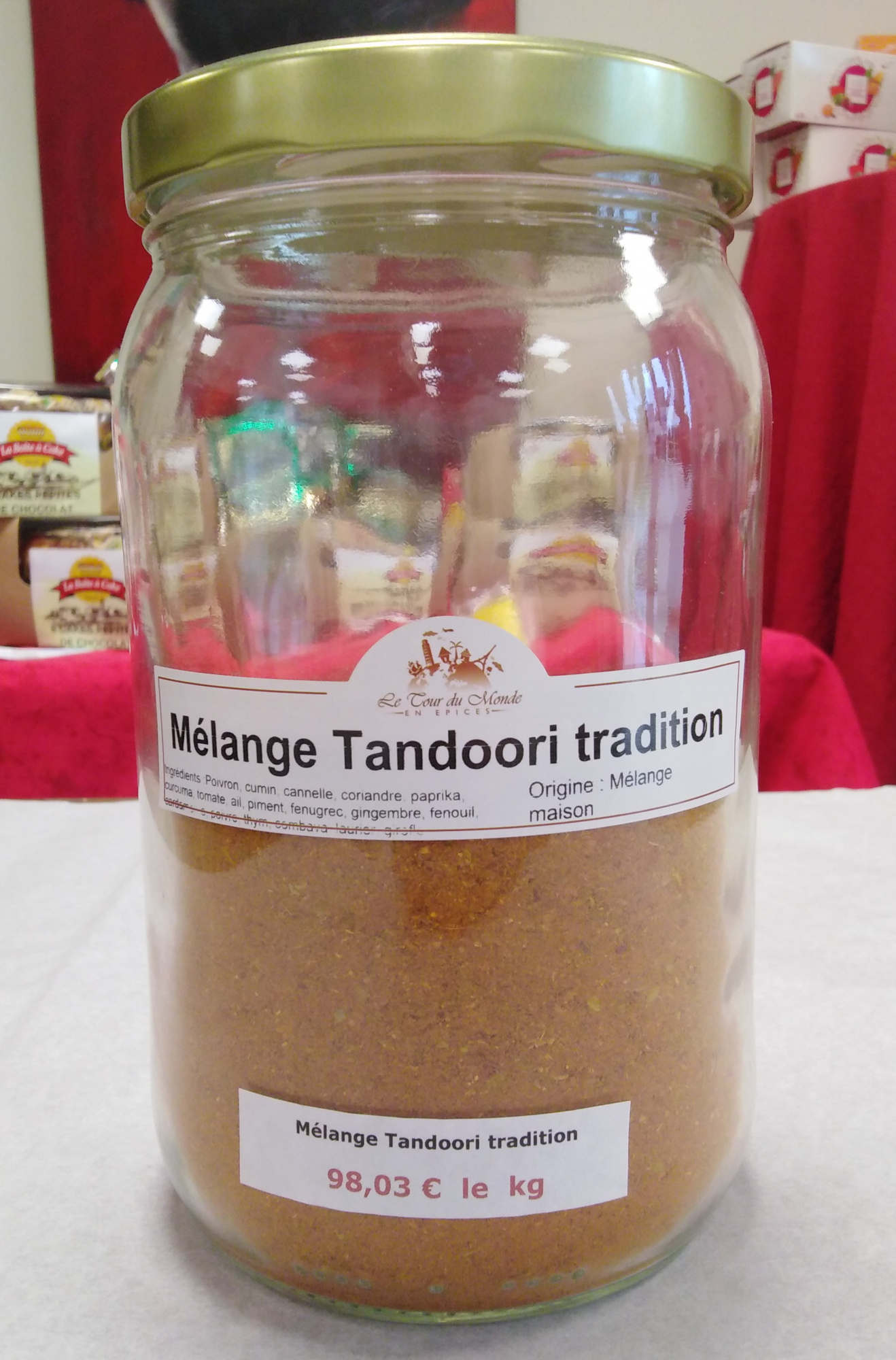 Mélange tandoori tradition 40g (Le Tour du Monde en Épices)