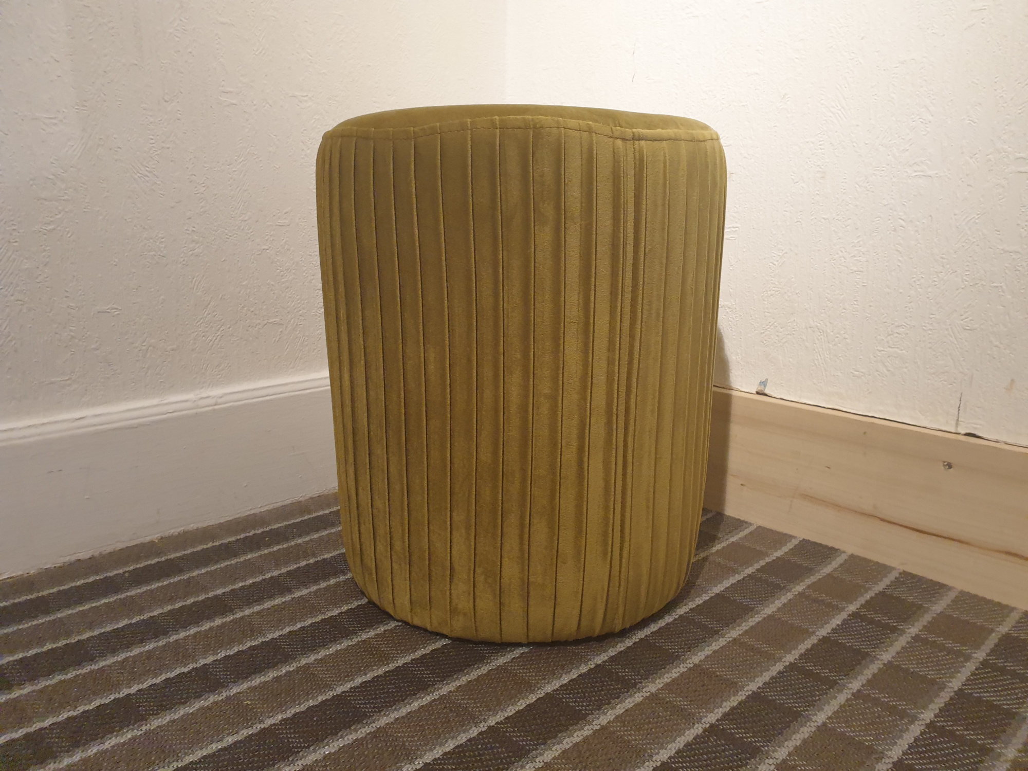 Pouf vert gold