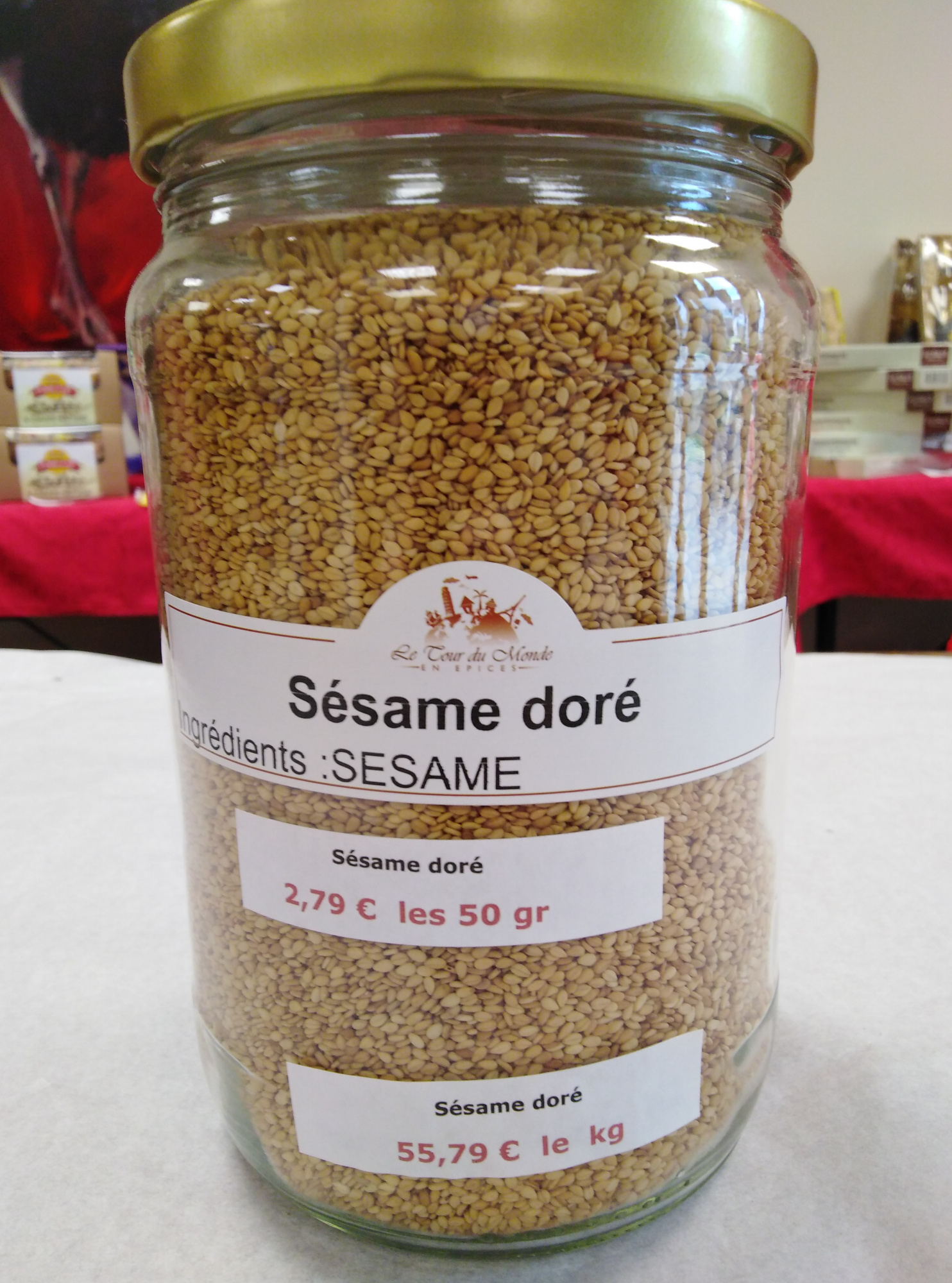 Plante - Sésame doré 40g (Le Tour du Monde en Épices)